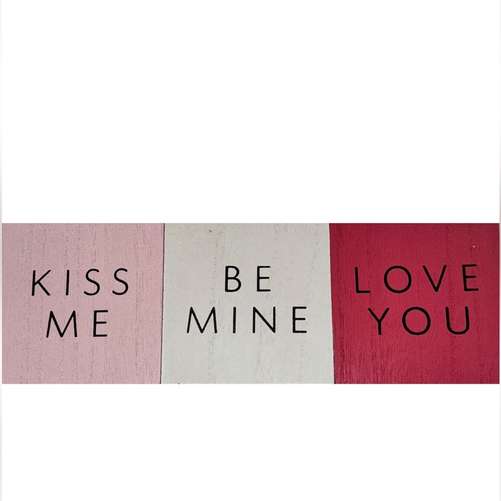 Wooden Valentines Day Blocks